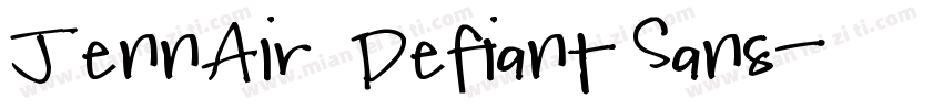 JennAir Defiant Sans字体转换